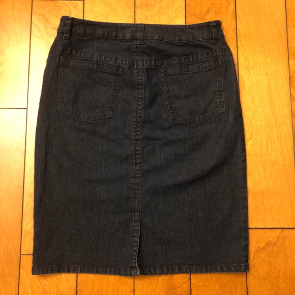 Jones New York Stretch Denim Skirt, Size 6 - Picture 4 of 6